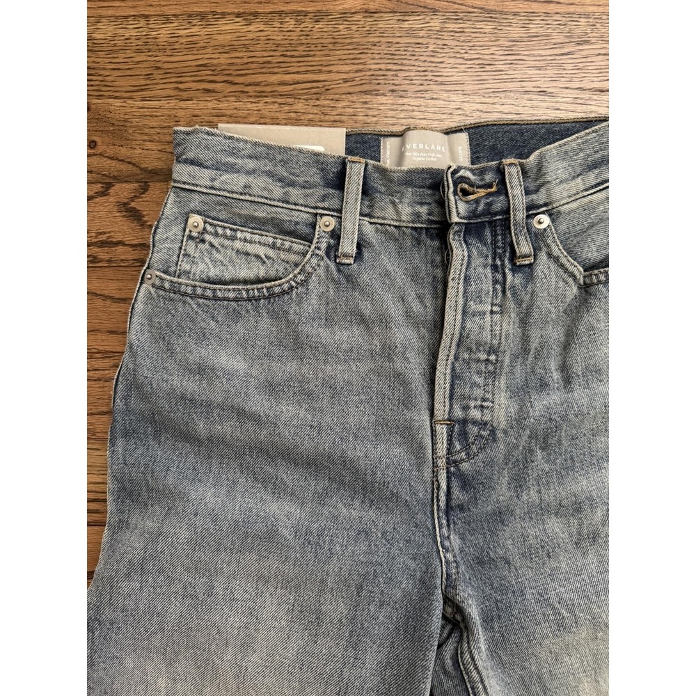 Everlane The 90s Way High Jean Light Wash Denim Women Size 24 Long - Picture 7 of 9